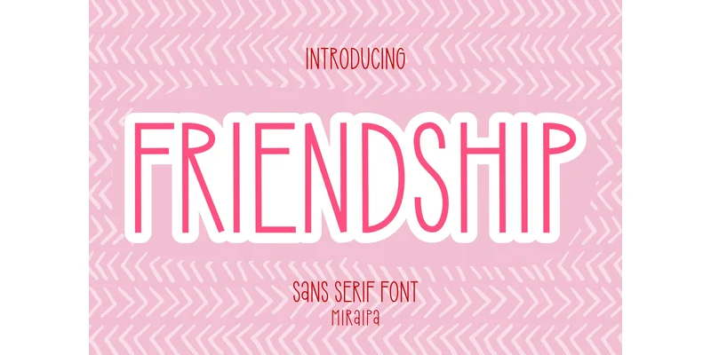 Friendship Font by miraipa — Sans Serif Font