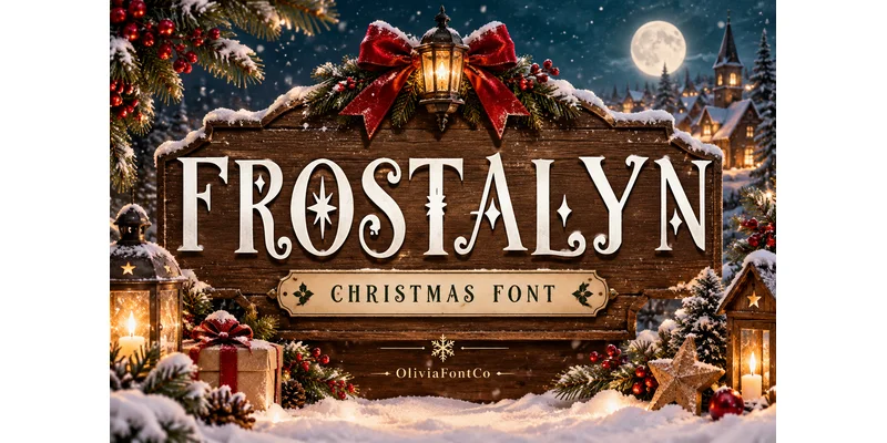 Frostalyn Font by OliviaFontCo by OliviaFontCo — Display Font