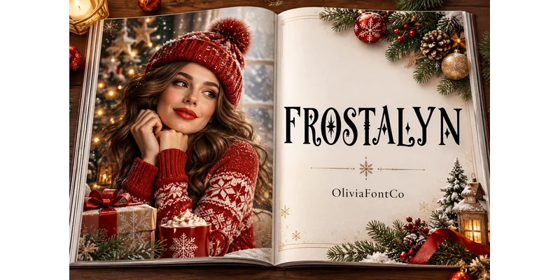 Frostalyn Font by OliviaFontCo by OliviaFontCo — Display Font — thumbnail 3
