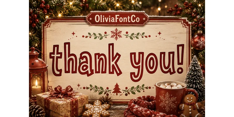 Frosty Merry Font by OliviaFontCo by OliviaFontCo — Display Font — thumbnail 4