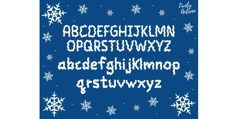 Frozen Font by LivelyAutumn 11.11 by LivelyAutumn 11.11 — Display Font — thumbnail 2