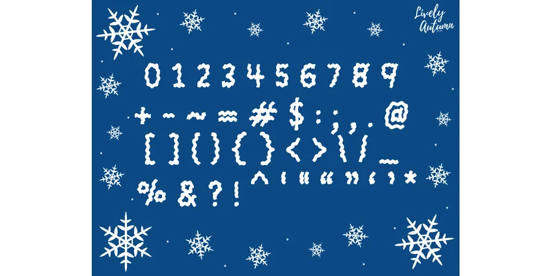 Frozen Font by LivelyAutumn 11.11 by LivelyAutumn 11.11 — Display Font — thumbnail 3