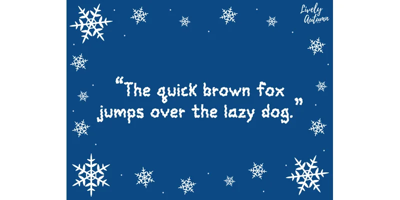 Frozen Font by LivelyAutumn 11.11 by LivelyAutumn 11.11 — Display Font — thumbnail 4