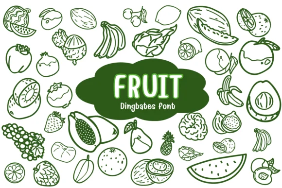 Fruit by Chonada — Dingbats Font