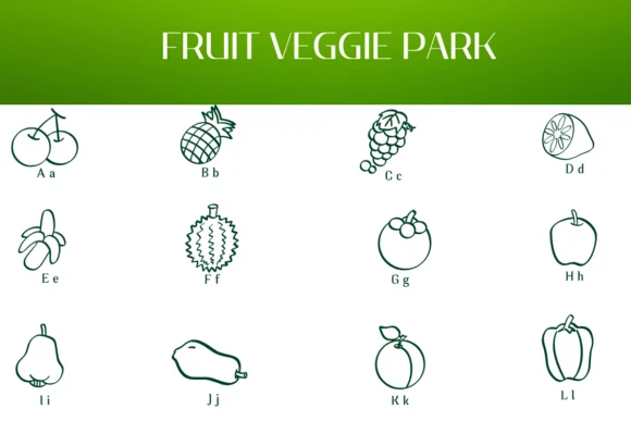 Fruit Veggie Park by Heartcraft Atelier — Dingbats Font — thumbnail 2