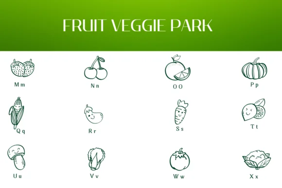 Fruit Veggie Park by Heartcraft Atelier — Dingbats Font — thumbnail 4