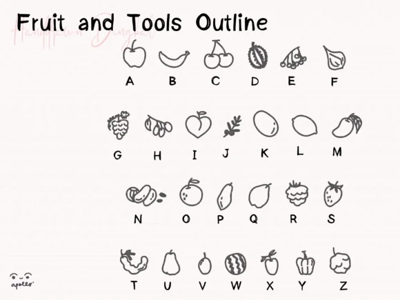 Fruits and Tools by Apollo no.64 — Dingbats Font — thumbnail 2