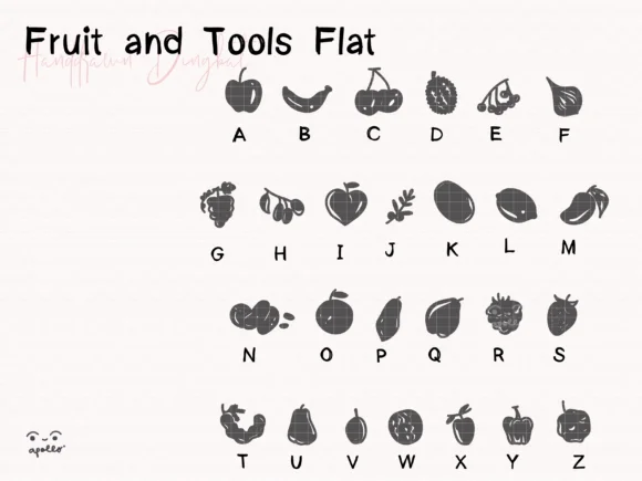 Fruits and Tools by Apollo no.64 — Dingbats Font — thumbnail 2