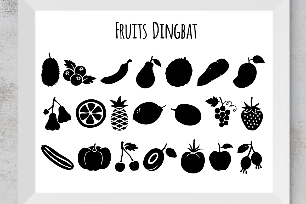 Fruits Dingbat by LebahStudio — Dingbats Font
