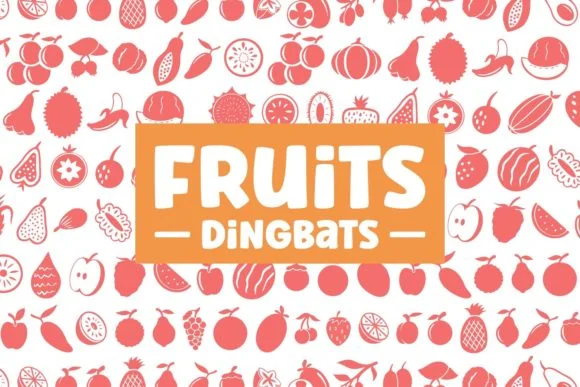 Fruits Dingbats by Creative Fabrica Fonts — Dingbats Font