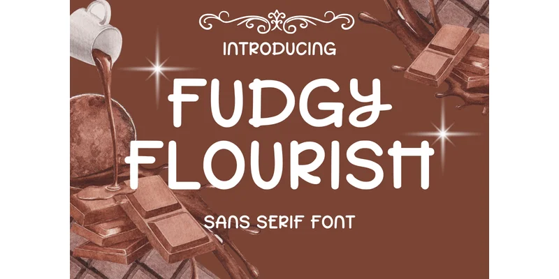 Fudgy Flourish Font by CraftedType Studio — Sans Serif Font