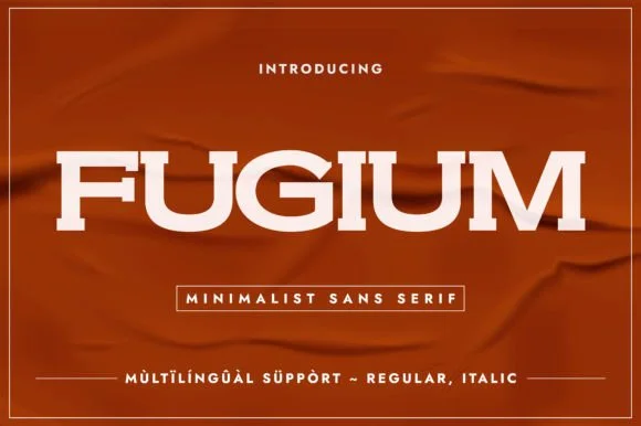 Fugium by Minimalistartstudio — Slab Serif Font