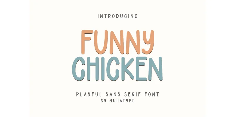 Funny Chicken Font by Nuhatype — Sans Serif Font