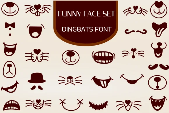Funny Face Set by Heartcraft Atelier — Dingbats Font