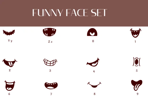 Funny Face Set by Heartcraft Atelier — Dingbats Font — thumbnail 3