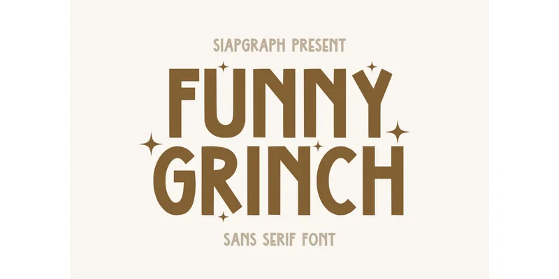 Funny Grinch Font by SiapGraph — Sans Serif Font