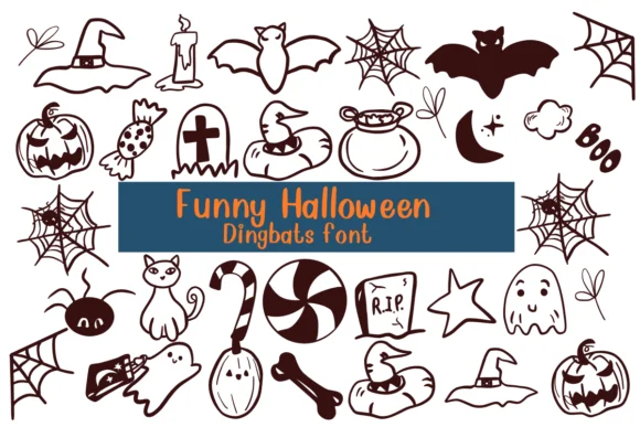 Funny Halloween by Nongyao — Dingbats Font