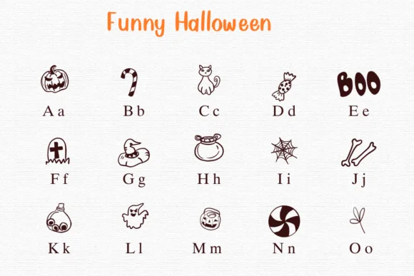 Funny Halloween by Nongyao — Dingbats Font — thumbnail 2