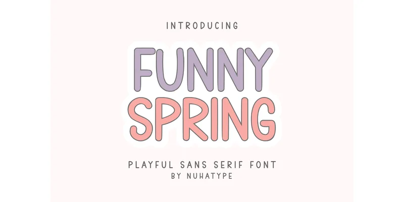 Funny Spring Font by Nuhatype — Sans Serif Font
