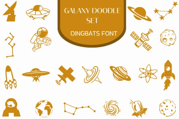 Galaxy Doodle Set by Heartcraft Atelier — Dingbats Font