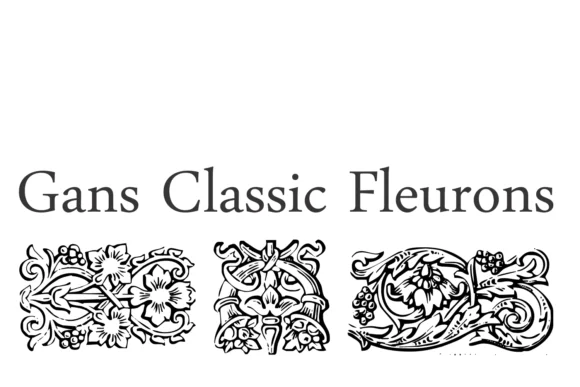 Gans Classic Fleurons by Intellecta Design — Dingbats Font