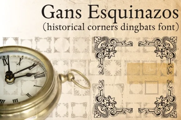Gans Esquinazos by Intellecta Design — Dingbats Font