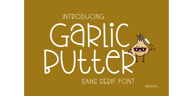 Garlic Butter Font by miraipa — Sans Serif Font
