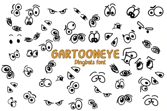 Gartoon Eye by Nongyao — Dingbats Font