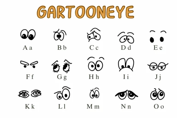 Gartoon Eye by Nongyao — Dingbats Font — thumbnail 2