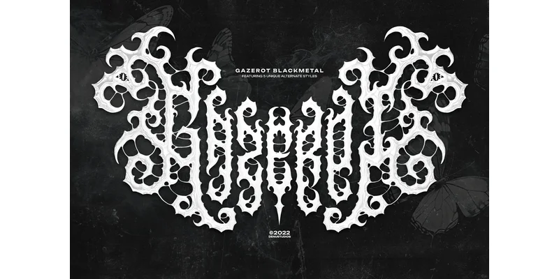 Gazerot Font by Denustudios by Denustudios — Blackletter Font