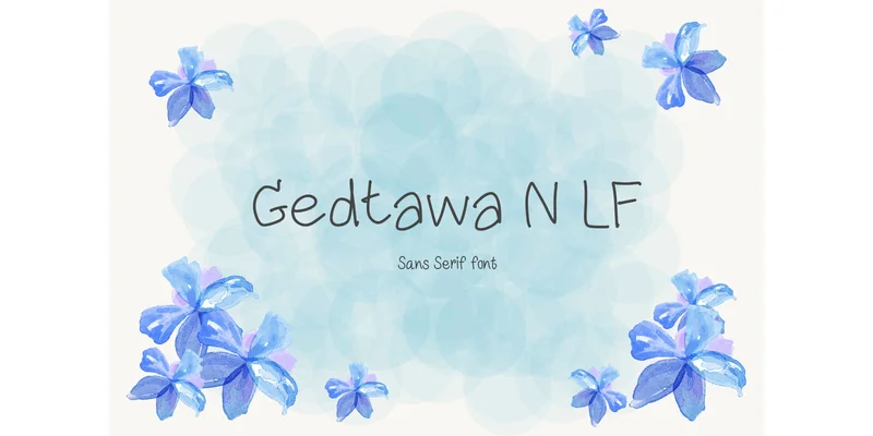 Gedtawa N Lf Font by TanoiCartoonist — Sans Serif Font