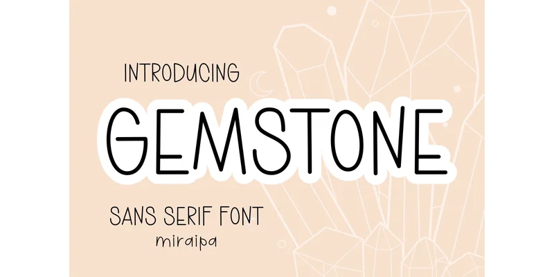 Gemstone Font by miraipa — Sans Serif Font
