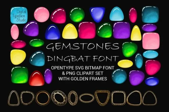 Gemstones by Digital Typeface Studio — Dingbats Font