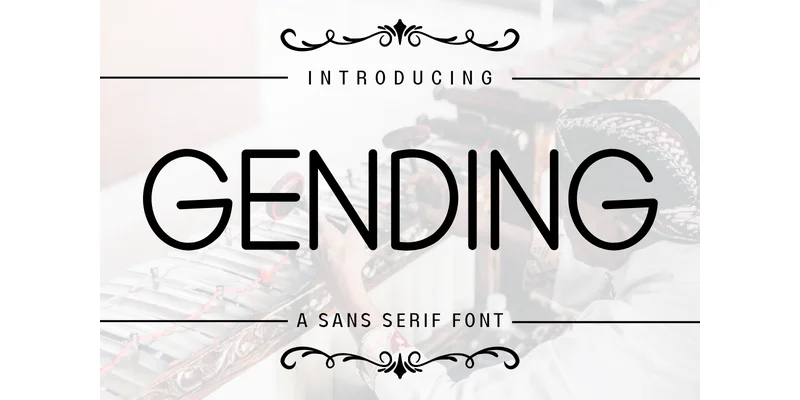 Gending Font by Minimalist Eyes — Sans Serif Font