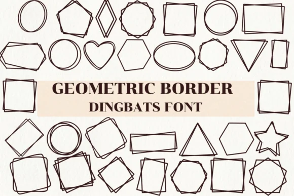 Geometric Border by Nongyao — Dingbats Font