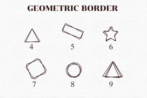 Geometric Border by Nongyao — Dingbats Font — thumbnail 4