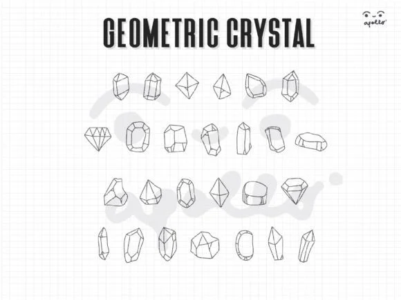 Geometric Crystal by Apollo no.64 — Dingbats Font — thumbnail 2