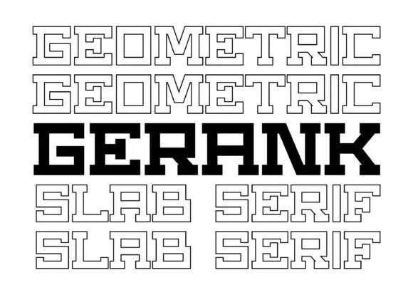 Gerank Regular by BarakaType — Slab Serif Font