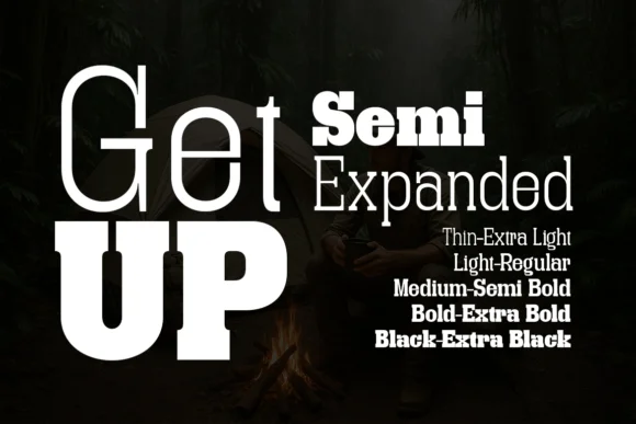 Getup Semi Expanded by Artisans — Slab Serif Font