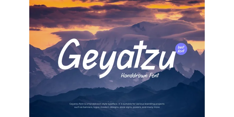 Geyatzu Font by qrdesignstd — Sans Serif Font