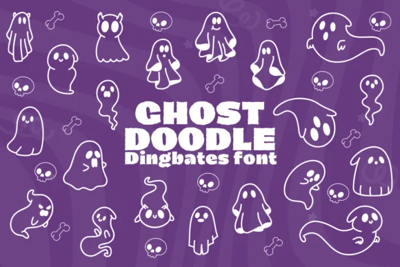 Ghost Doodle by Chonada — Dingbats Font