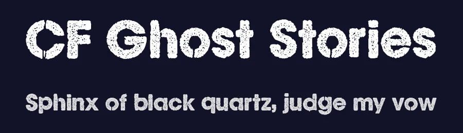 CF Ghost Stories by Cloutierfontes — Decorative Font — thumbnail 2