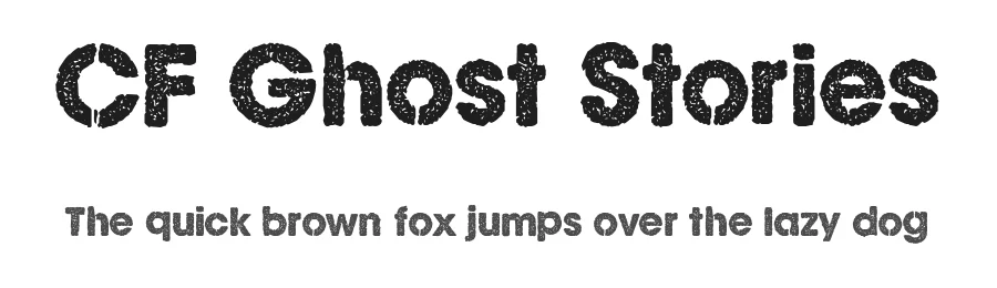 CF Ghost Stories by Cloutierfontes — Decorative Font
