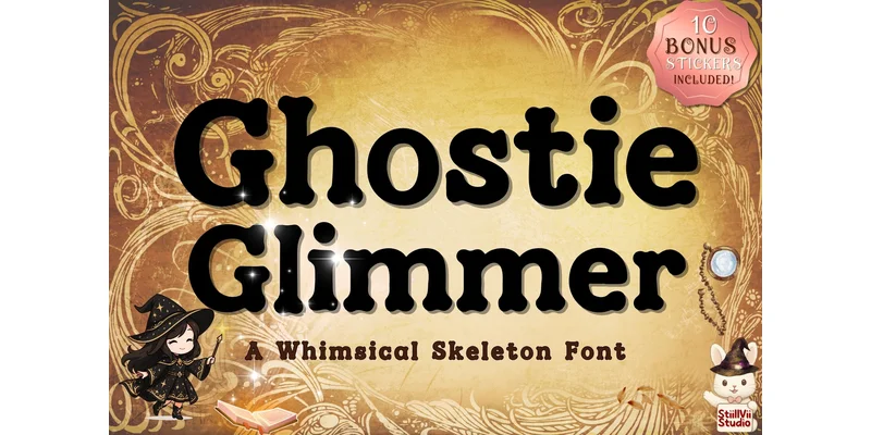 Ghostie Glimmer Font by StillViiStudio — Serif Font