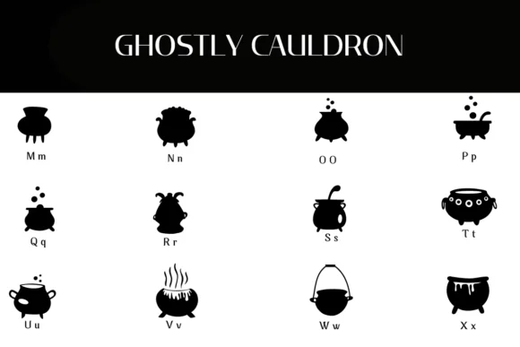 Ghostly Caldron by Heartcraft Atelier — Dingbats Font — thumbnail 4
