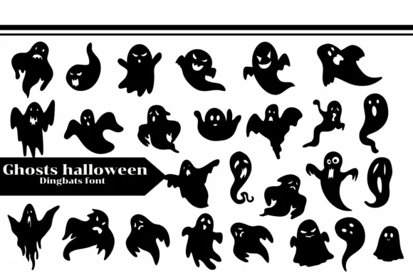 Ghosts Halloween by Apiwat Type — Dingbats Font