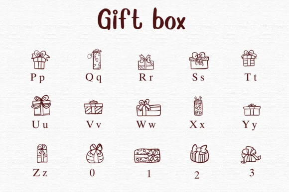 Gift Box by Nongyao — Dingbats Font — thumbnail 3