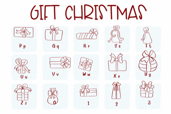 Gift Christmas by Sirinart — Dingbats Font — thumbnail 3