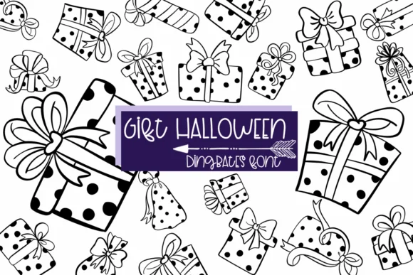 Gift Halloween by Sirinart — Dingbats Font