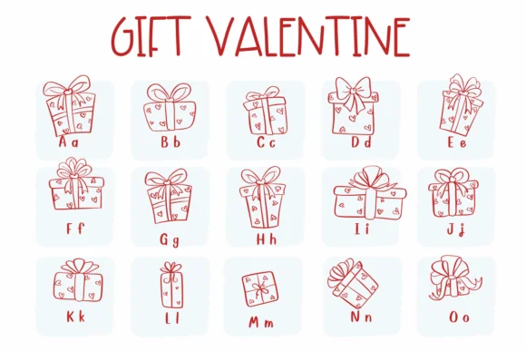Gift Valentine by Sirinart — Dingbats Font — thumbnail 2
